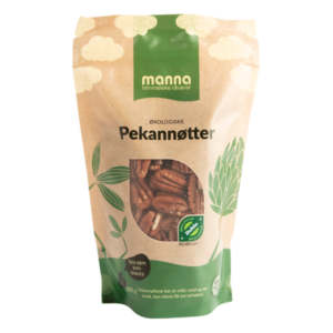 Økologiske pekannøtter i 200g pose fra Manna