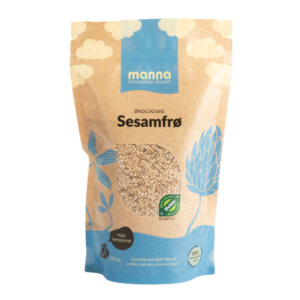 Økologiske sesamfrø i 250g pose fra Manna