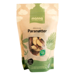 Økologiske paranøtter i 200g pose fra Manna