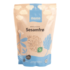 Økologiske sesamfrø i 500g pose fra Manna