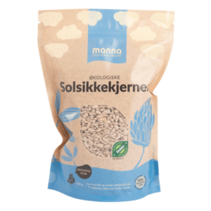Økologiske solsikkekjerner i 500g pose fra Manna