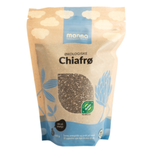 Økologiske chiafrø i 600g pose fra Manna