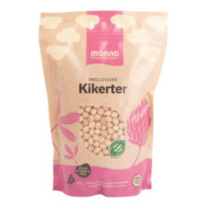 Økologiske kikerter i 700g pose fra Manna