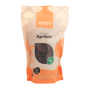 Økologisk aprikos i 300g pose fra Manna