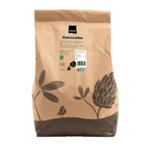 Økologisk kokossukker i 5kg sekk fra Manna