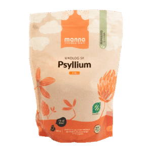 Økologisk fin psyllium i 500g pose fra Manna