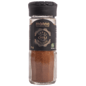 Økologisk chili i 45g krydderglass fra Manna