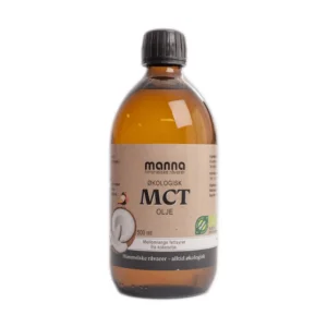 Økologisk MCT olje i 500ml flaske fra Manna
