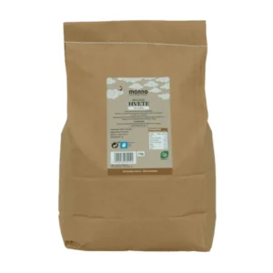 Økologisk helkorn av hvete i 5kg sekk fra Manna