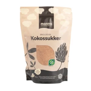 Økologisk kokossukker i 500g pose fra Manna